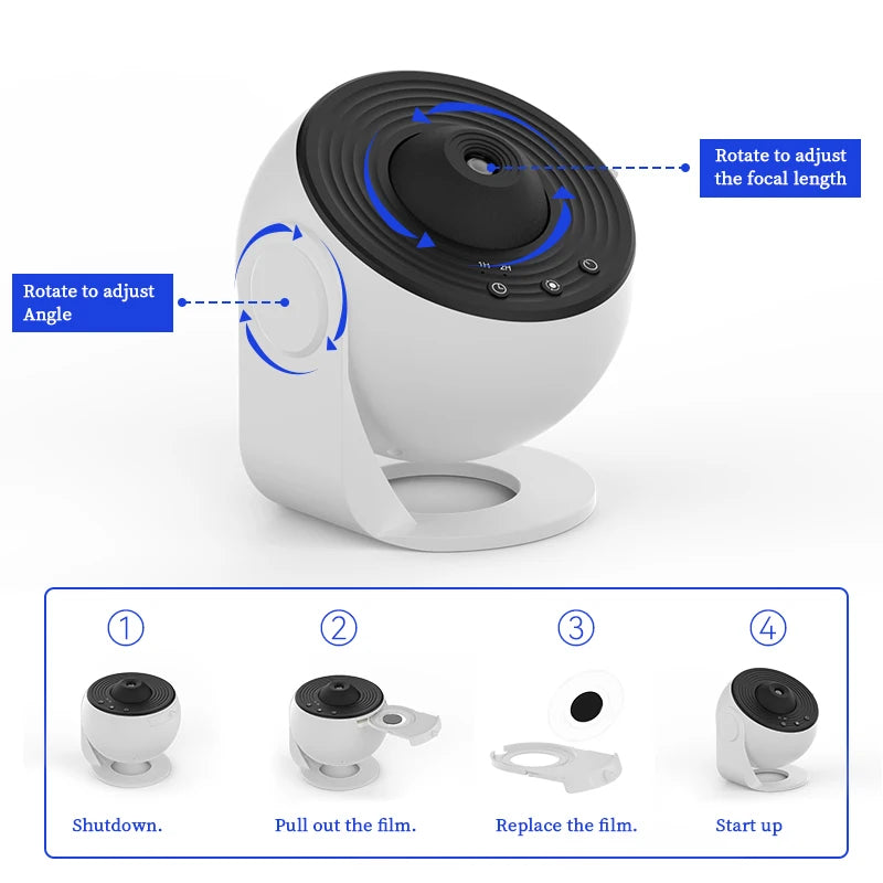 Night Light Galaxy Starry Sky Projector