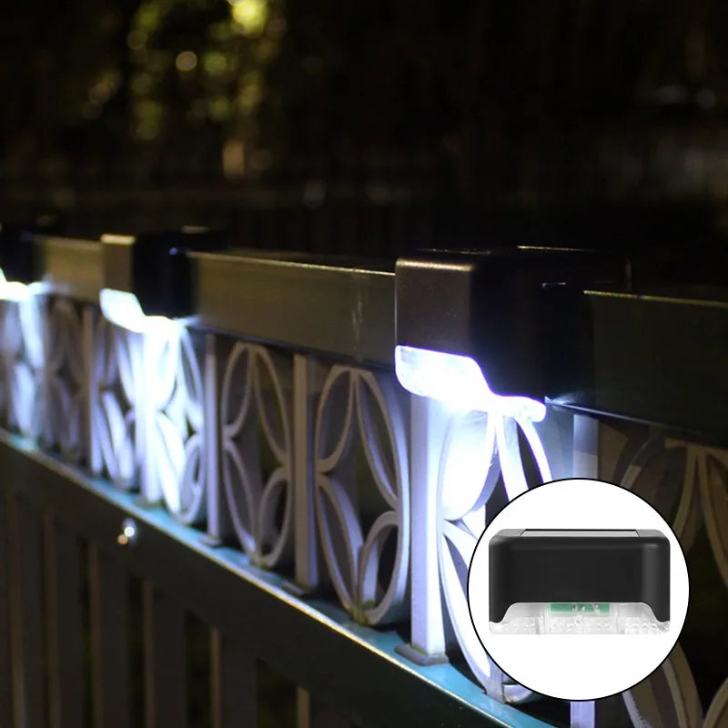 Warm White LED Solar Step Lamp