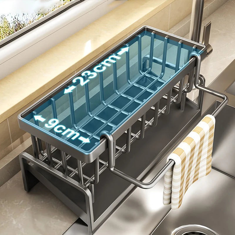 CarbonSelf-draining Sink Shelf