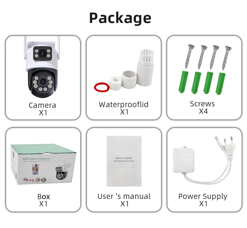 AI Auto Tracking IP Video Surveillance Camera