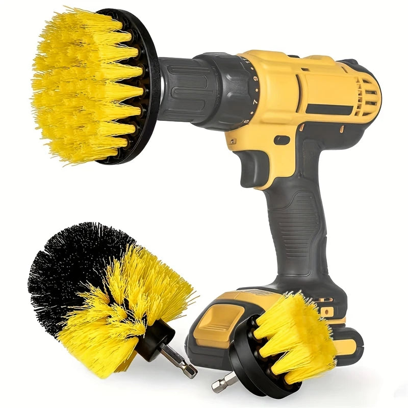 3pcs Drill Brush Attachment Set