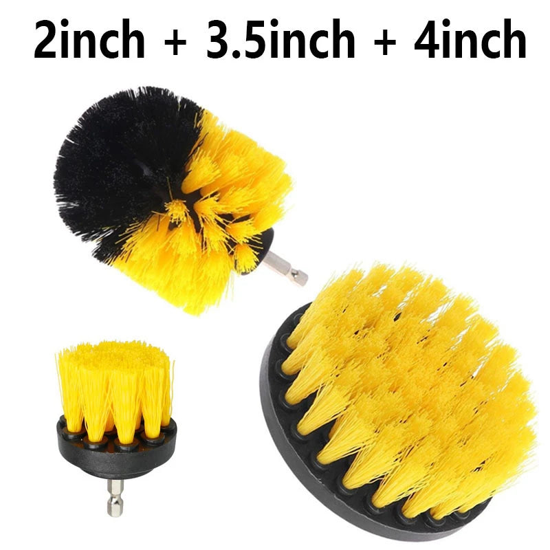 3pcs Drill Brush Attachment Set