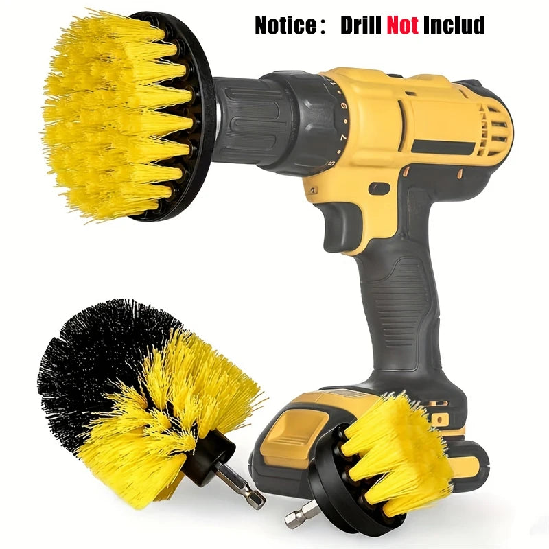 3pcs Drill Brush Attachment Set