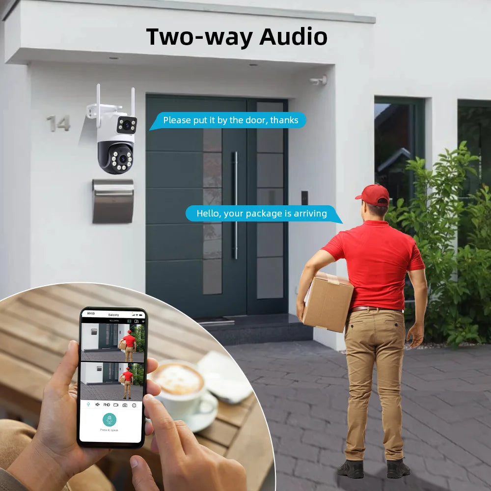 AI Auto Tracking IP Video Surveillance Camera