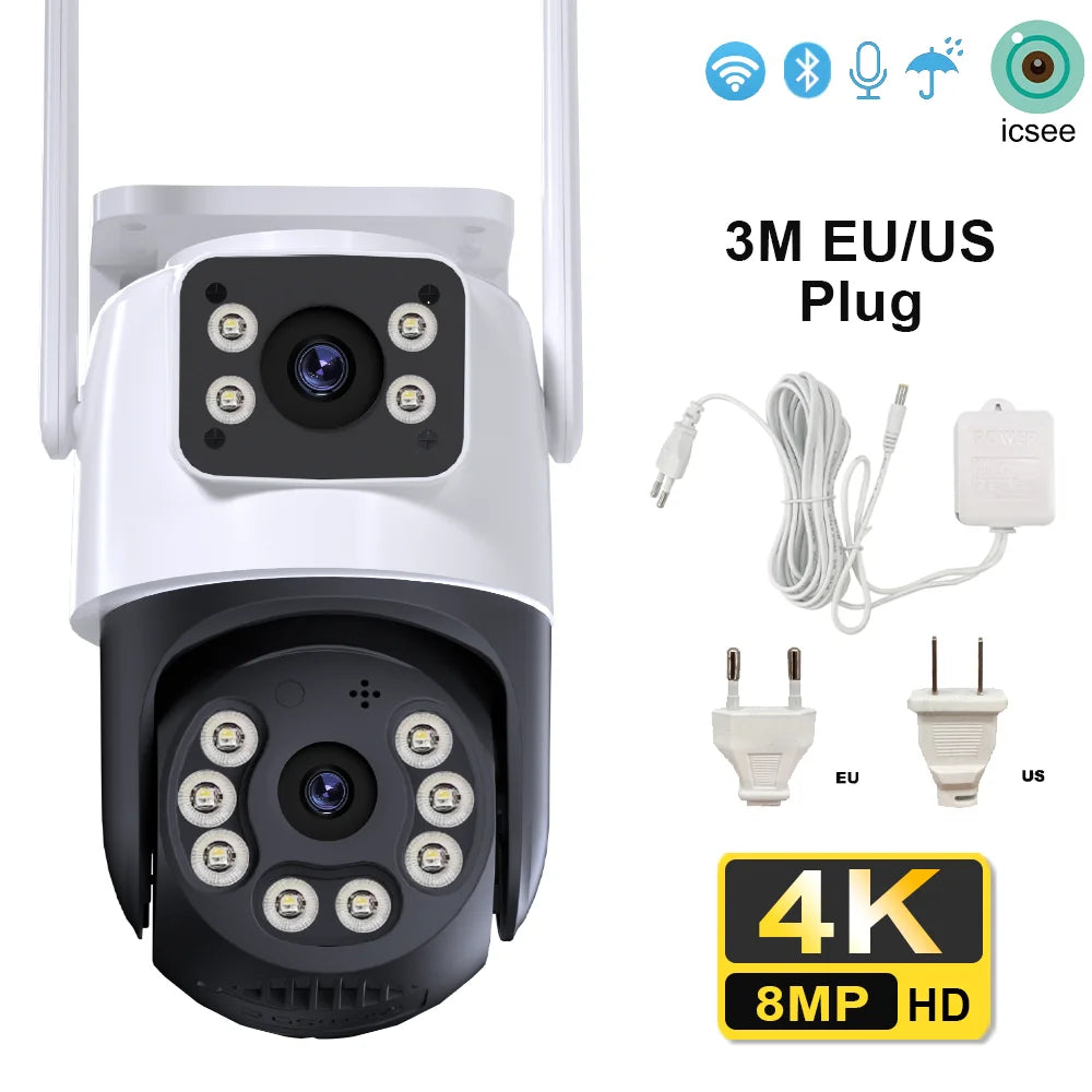 AI Auto Tracking IP Video Surveillance Camera