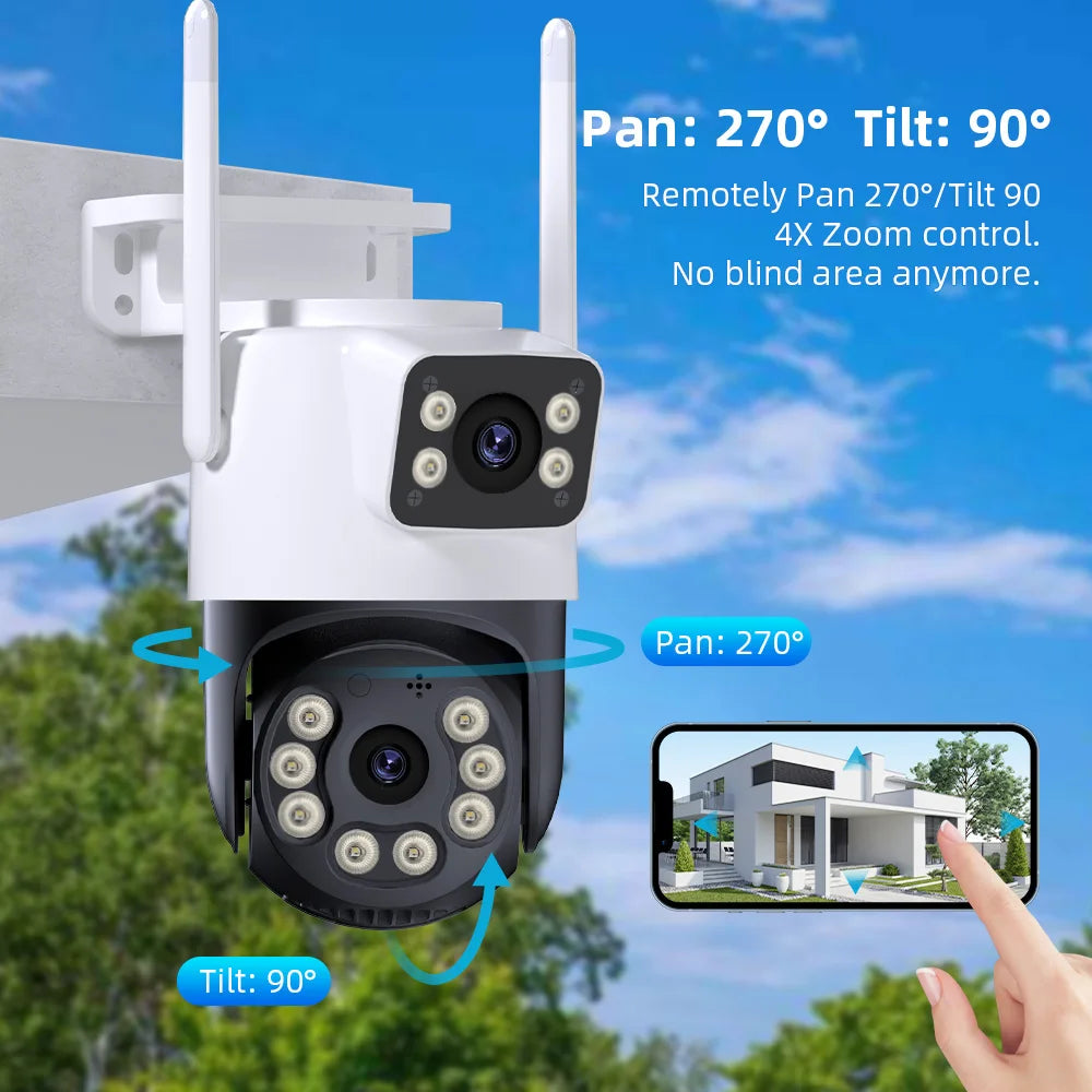 AI Auto Tracking IP Video Surveillance Camera