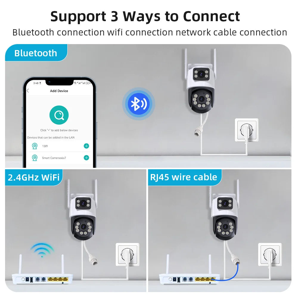 AI Auto Tracking IP Video Surveillance Camera