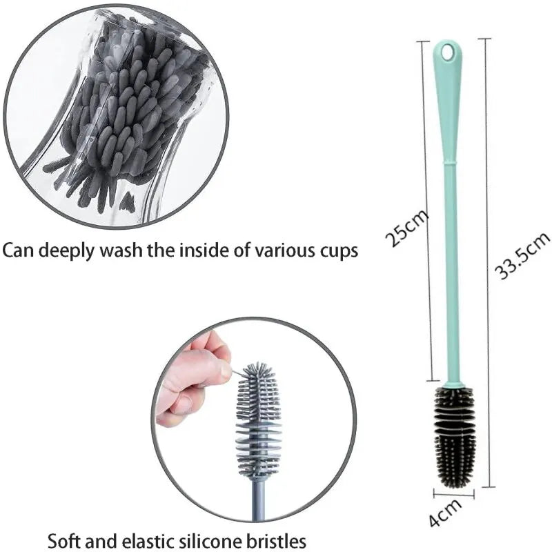 Silicone Milk Bottle Brush Scrubber