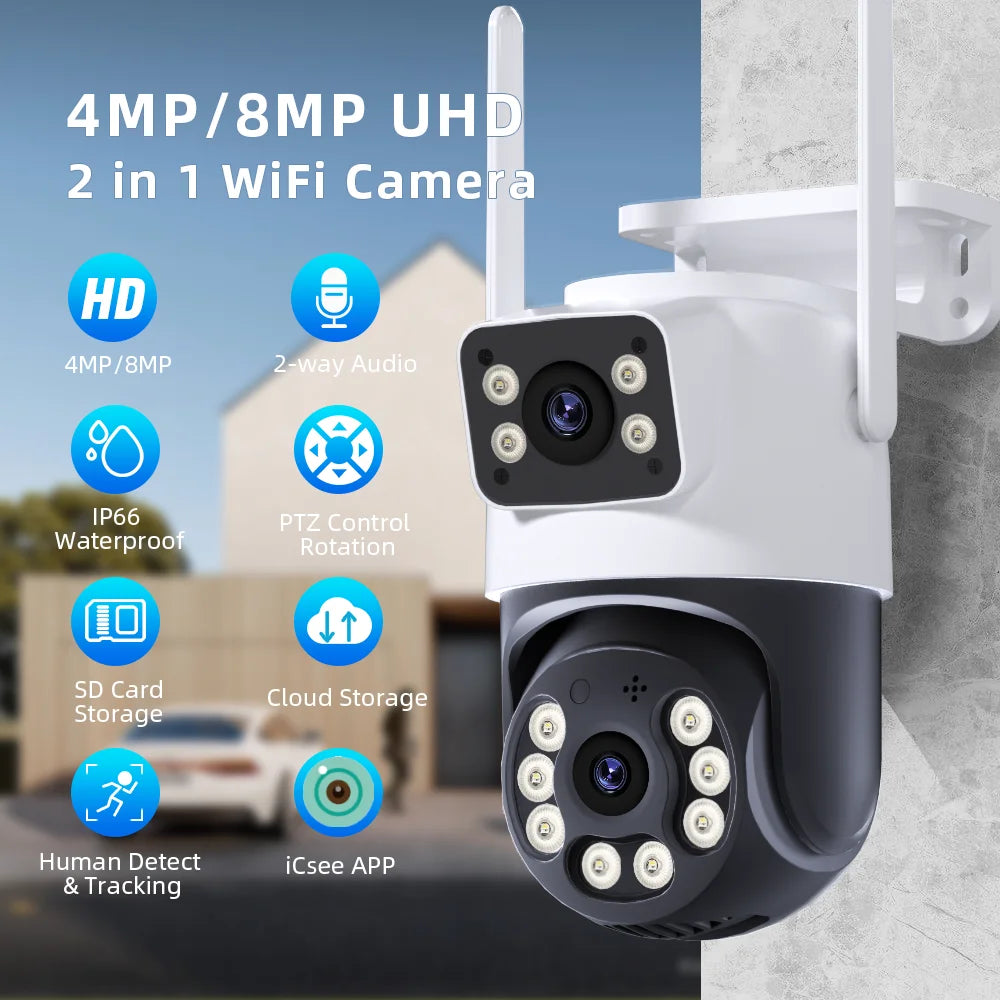 AI Auto Tracking IP Video Surveillance Camera