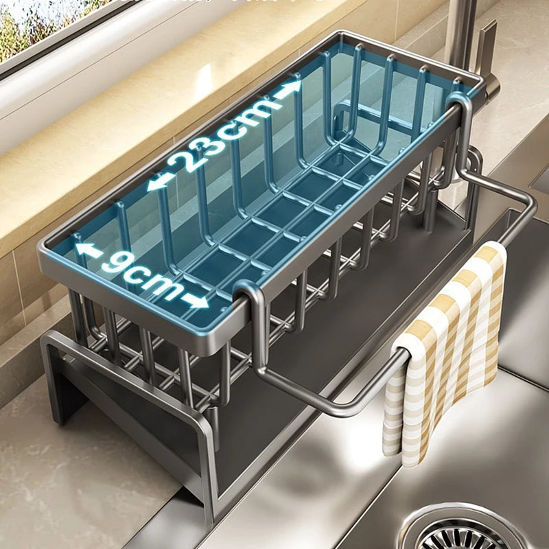 CarbonSelf-draining Sink Shelf